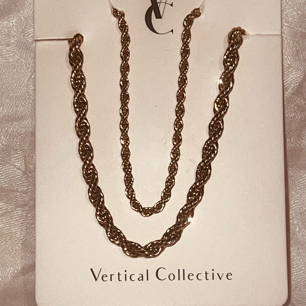 Gold Rope Chain Necklace - Picture 5 of 7